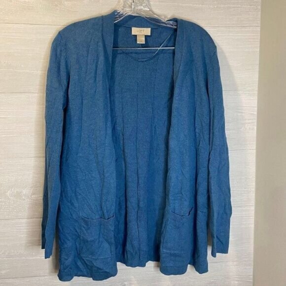 Loft Women's Open Front Cardigan Long‎ Sleeve Sweaters with Pockets - Picture 3 of 6